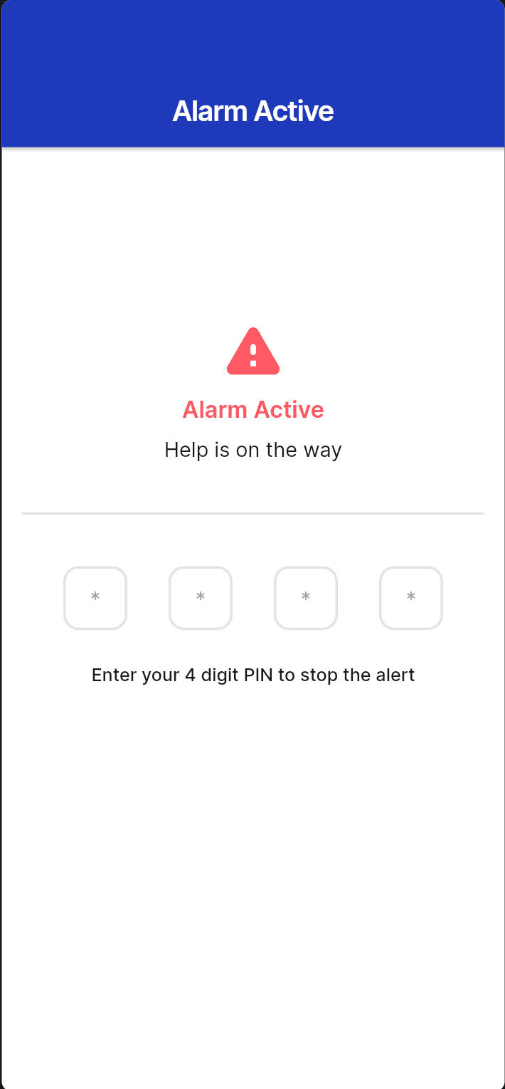 Alarm active